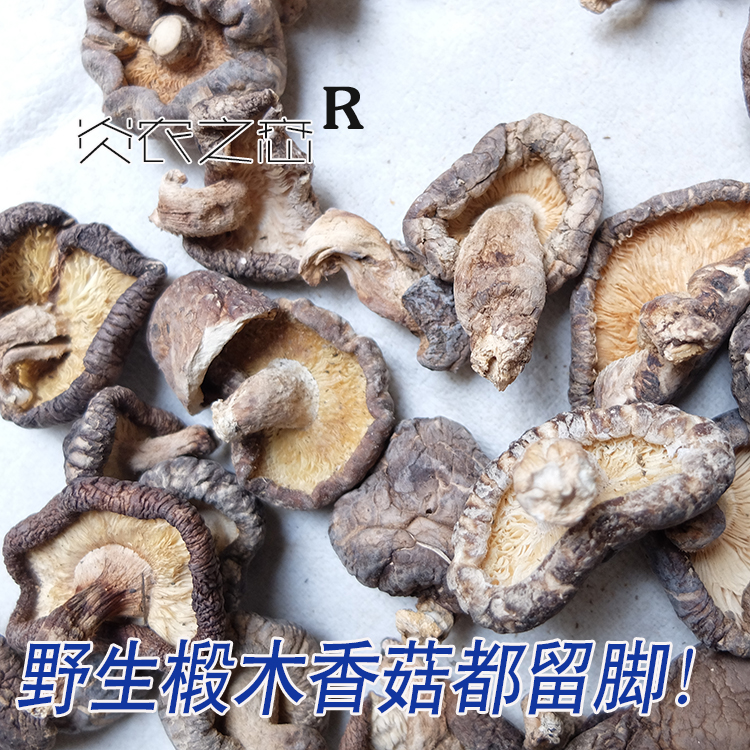 炎农之恋 神农架高山 野生香菇花菇干货农家高山蘑菇野生菌250g - 图2