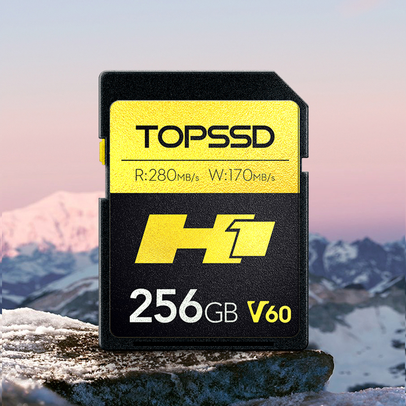 天硕（TOPSSD）高品质SD卡_H1双芯旗舰_相机内存卡_280MB/s_256GB-图0