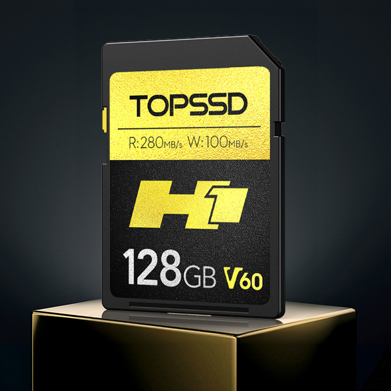 天硕（TOPSSD）高品质SD卡_H1双芯旗舰_相机内存卡_280MB/s_128GB-图1