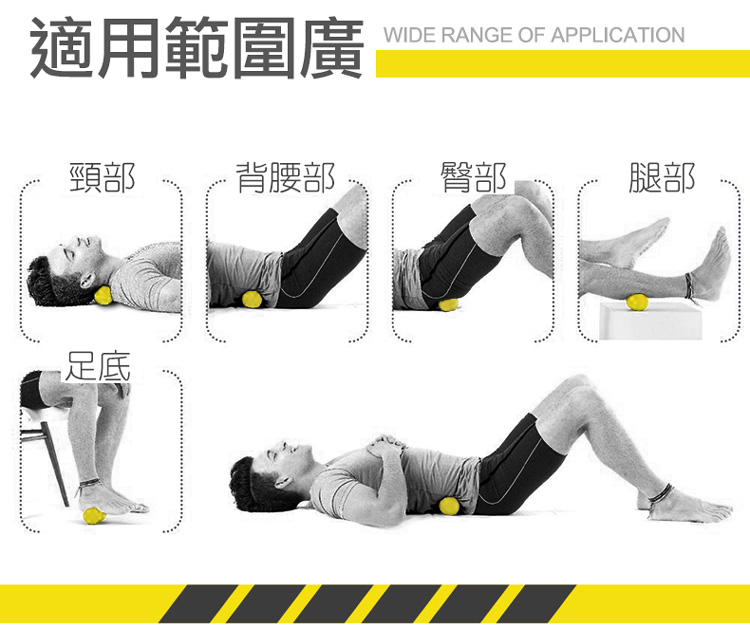 连体花生球放松肩颈椎部按摩深程肌肉经络筋膜球足底手腕背部瑜伽 - 图2