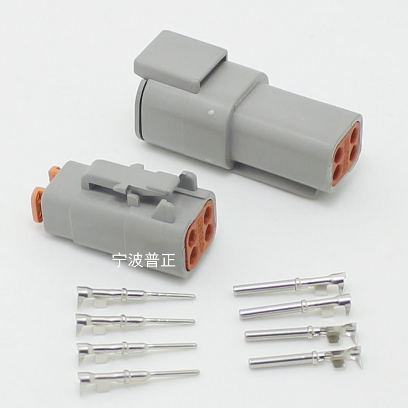 汽车防水接插件DTM04-2P3P4P6P8P12P DTM06-2S3S4S6S8S12S 234孔 - 图2