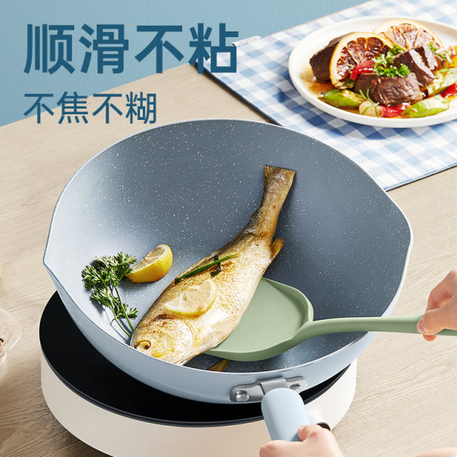 Chuidahuang glacier blue wok 28CM CG28BC