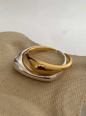 可洗手~韩国戒指女小众设计