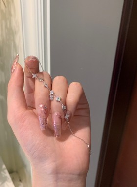 S925通体纯银璀璨锆石手链