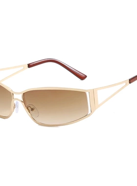 复古太阳眼镜个性街拍墨镜女跨境欧美Y2K镂空太阳镜新款跨境