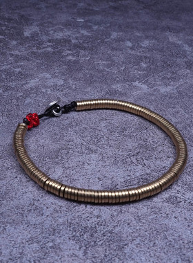 pohier原创小众设计珠黄铜手链