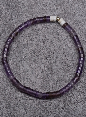 pohier宝喜儿紫水晶14K金手链