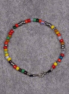 pohier宝喜儿男女琉璃纯银手链