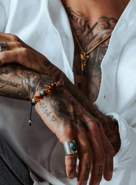 pohier宝喜儿小众设计琥珀手链