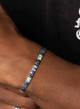 pohier青金石绿松石手链