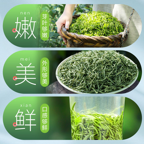 2024新茶毛尖茶叶绿茶特级明前春茶浓香散装茗茶自己喝官方旗舰店-图2