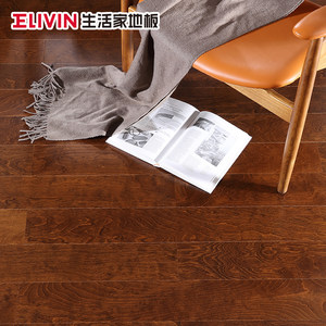 生活家地板桦木E0家用15厚地热多层实木复合巴洛克地板厂家直销