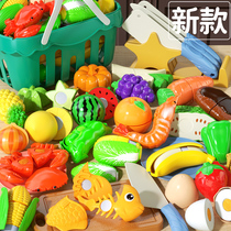 Cut Fruit Childrens Toys Girls Vegetable Chicechele Suit Baby Kitchen Cooks Home Pizza Boy