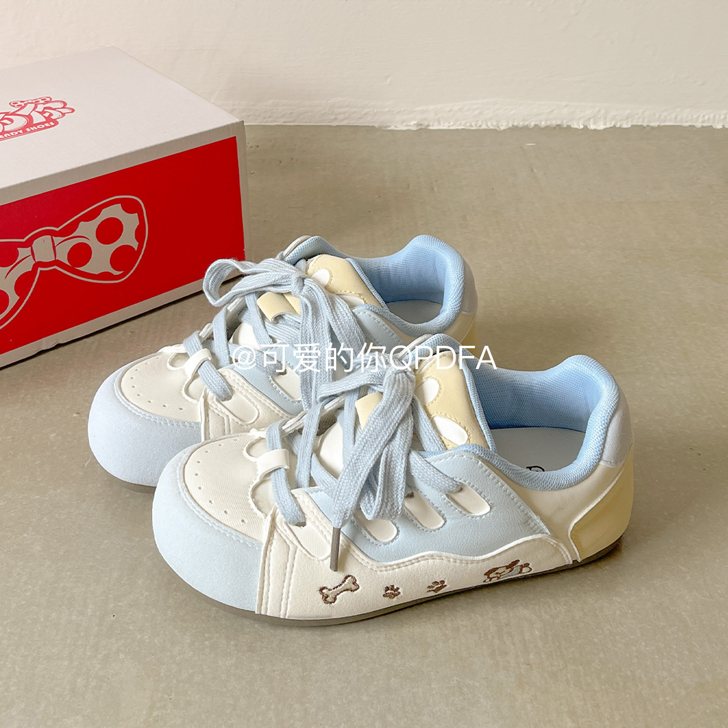 可爱的你早春厚底百搭板鞋子女2026新款韩系小白鞋休闲复古德训鞋,淘宝优惠券,粉丝福利购,淘宝优惠卷