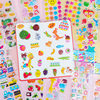 Children's cartoon stickers 3D bubble cute kindergarten early education reward boy baby girl sticker
