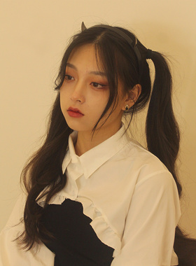 琉璃欧美风朋克小恶魔铆钉发箍