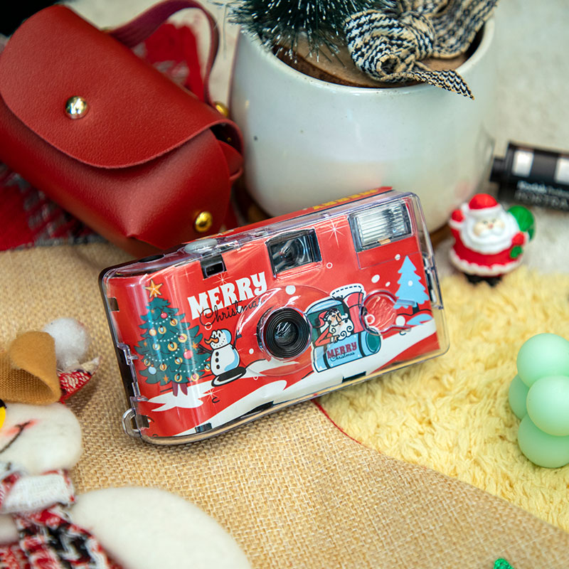 Christmas series Fuji Kodak disposable film camera full-frame color point-and-shoot machine with flash Christmas New Year gift