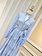 Heavy-duty pearl single-breasted puff sleeves spliced ​​with water-soluble lace, loose version with bindable waist and wide hem long skirt