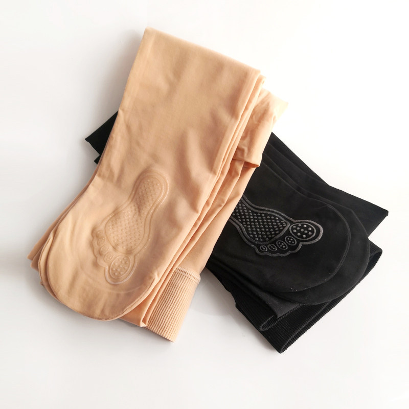 2条80d光面不勾丝女中厚连裤袜 方源袜业短袜/打底袜/丝袜/美腿袜