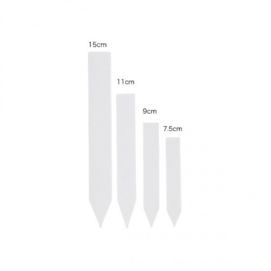 白色园艺标签盆景标签植物品种 标签条 多规格防水书签日本产耐晒 - 图3