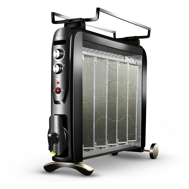 格力取暖器家用硅晶电热膜节能电暖器防烫加湿烤火炉NDYC-25C-WG-图0