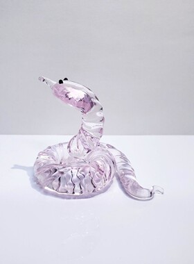 2025新款水晶蛇吉祥物本命年创意精品质摆件可爱饰品男女网红礼物