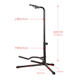 General guitar stand upright bass pipa sheet music