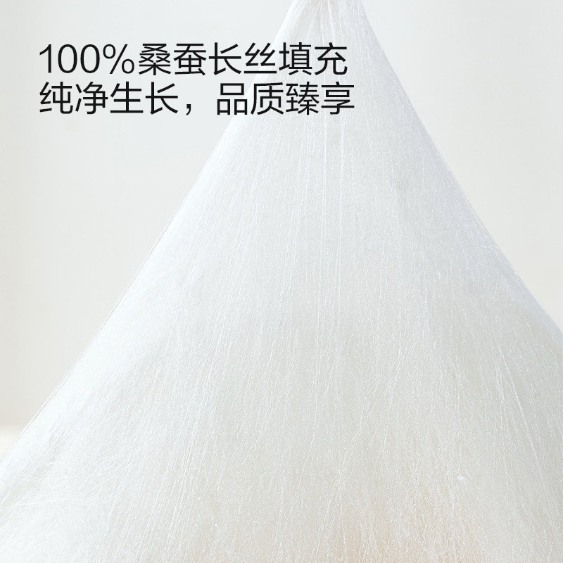 太湖雪100%桑蚕长丝抗菌1+蚕丝被 太湖雪蚕丝被