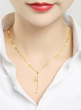 这项链太绝了轻奢小众项链女镶钻