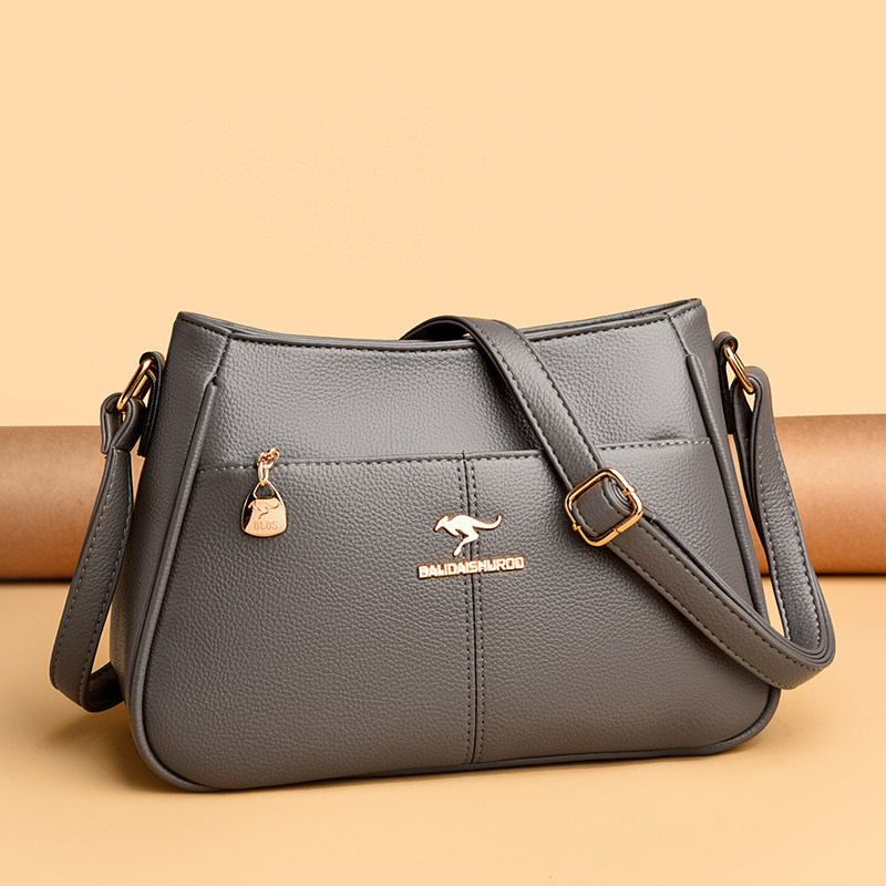 袋鼠小包包女皮包2025新款高级感软皮斜挎包百搭时尚单肩包妈妈包,淘宝优惠券,粉丝福利购,淘宝优惠卷