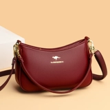 Кенгуру, сумка через плечо, вместительная и большая кожаная сумка на одно плечо, для среднего возраста, из натуральной кожи, коллекция 2023