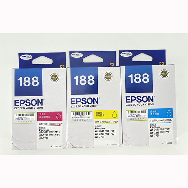 爱普生 EPSON T188墨盒 WF-7111 WF7621 WF7218 WF7728 WF3641 - 图0