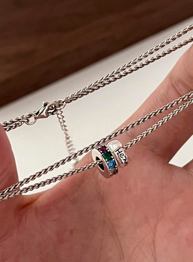 纯银饰t恤新欧美范酷项链配饰女