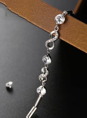 young纯银三世爱恋女日韩ins手链