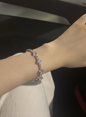 在逃公主粉钻简约手链女