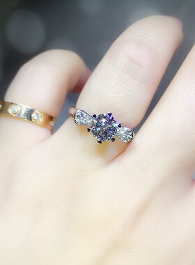 六爪皇冠巴洛克风格宴会订婚戒指