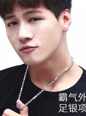 韩版复古男士款霸气风佛珠项链