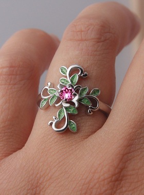 十字架欧美风玫瑰金925银手饰品