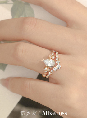 抖音爆款美国水滴梨形莫桑钻石