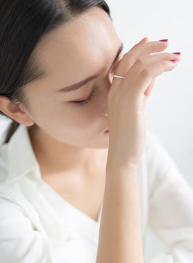 young925镀银细糖戒指女树干闺蜜