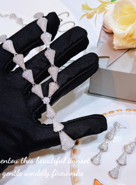 网红lulu同款高级锆石项链女