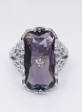 戒指youngwish热卖倒角镂空通花