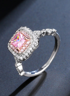 彩金微镶仿真公主风女士戒指