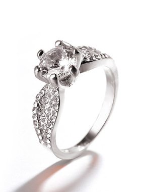 youngwish热卖六爪夸张镶钻锆石