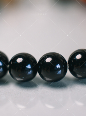 【壮的响亮】五路财神黑曜石五彩玛瑙开运手链手串