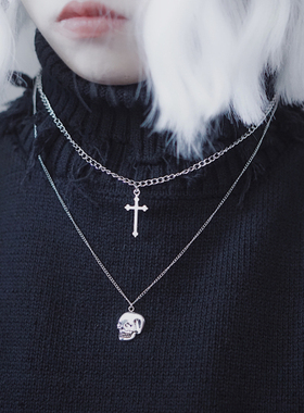 怪糖饰物集原创三层骷髅暗黑蹦迪