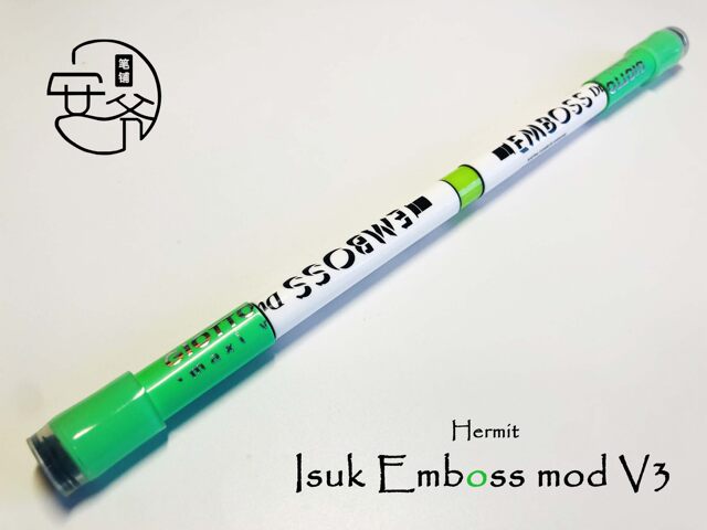 An Ye Pen Shop Isuk Emboss mod V3 super long world champion original comes with storage tube