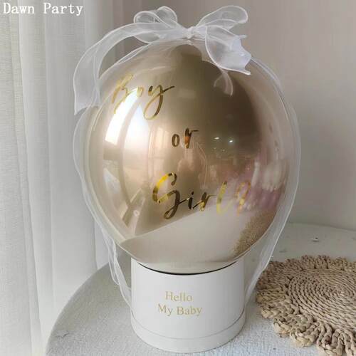 性别揭示派对氛围气球Gender Reveal Party 温馨惊喜仪式感气球 - 图0