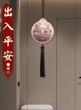 双麒麟山海镇挂件五岳真形图八卦室内镇室外宅山海图铜制摆件装饰