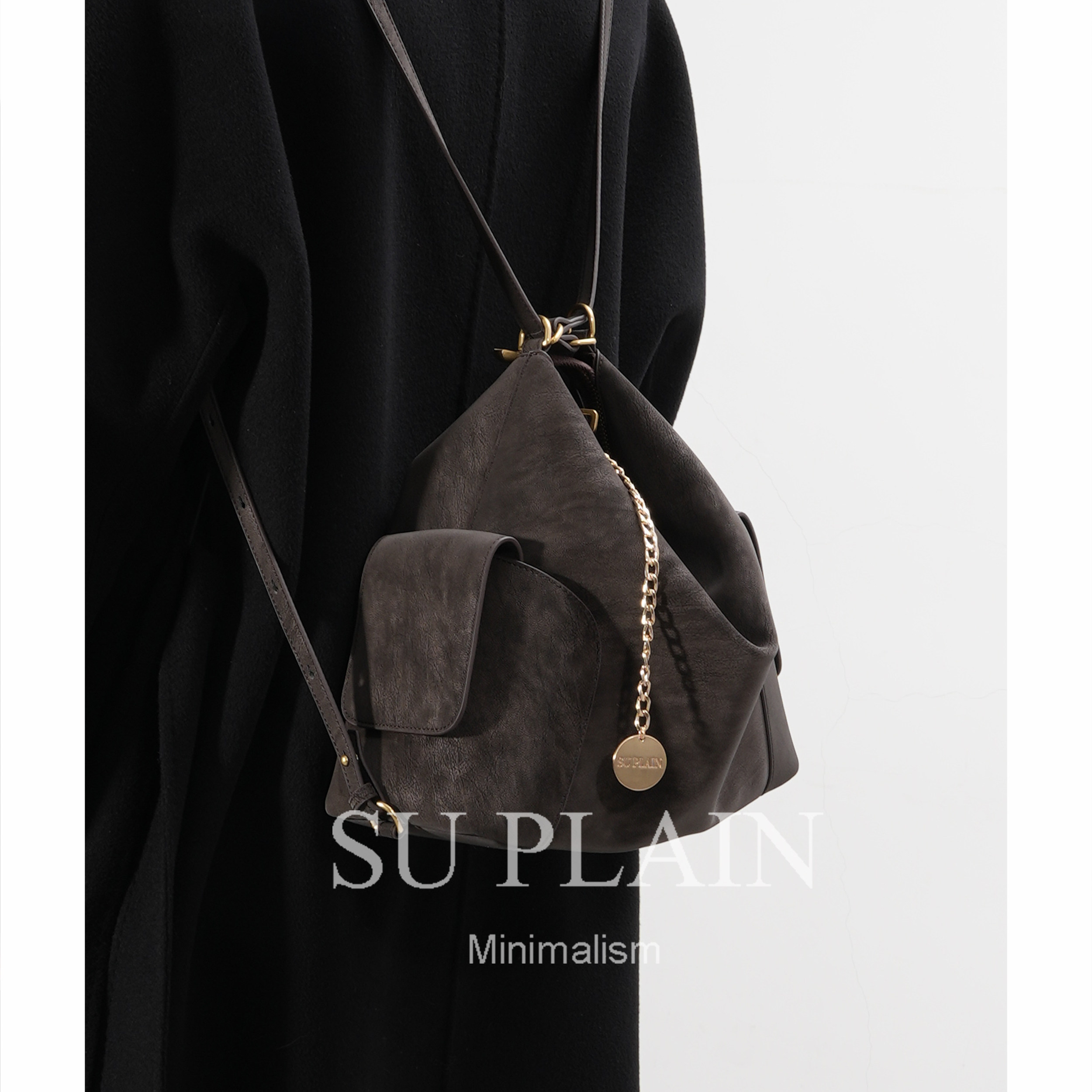 SUPLAIN南素野野  真皮牛皮托特双肩包单肩斜气质复古女包,淘宝优惠券,粉丝福利购,淘宝优惠卷